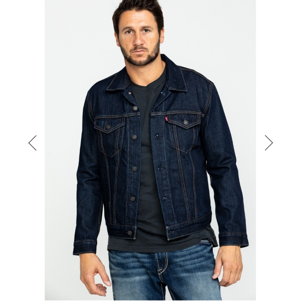 Vintage Levi's Denim Button Down Jacket NWOT Size 42L